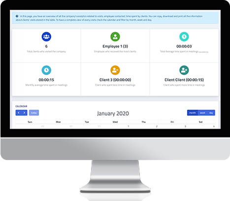 Check me in dashboard and statistics